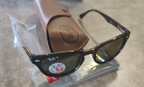 RAY BAN RB4140 710/58 49-20 145 3P Obiettivo polarizzato marrone/verde Havana Italia - Foto 5 di 8