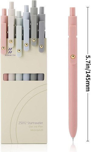 Elegant Set of 24 Retractable Fine Point Pens - Quick Dry Ink for Daily Writing - Picture 4 of 9