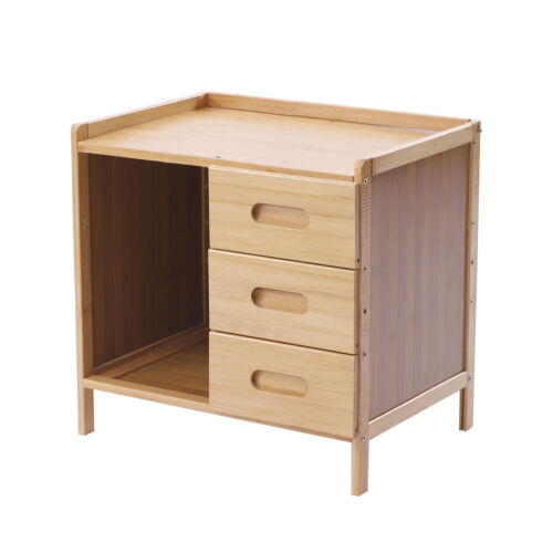 3-Tier Bedroom Bedside Table Nightstand End Side Organizer Drawers Storage Box - Picture 6 of 12