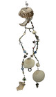Handmade Seashell Beaded Charms Windchime Colorful Unique Indoor Outdoor