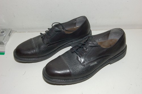 Mephisto MELCHIOR Air-Relax Mens 11 Black Leather Goodyear Welt Cap Toe Oxford - Picture 2 of 5