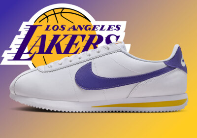 NIKE / ナイキ CORTEZ LAKERS COLOR Nike Cortez Lakers White Varsity Maize Purple DM4044-106 sz