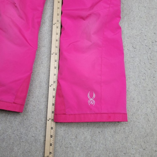 Spyder Girls Snow Pants Insulated Tailored Vixen Pink - Size 14 - Picture 15 of 18