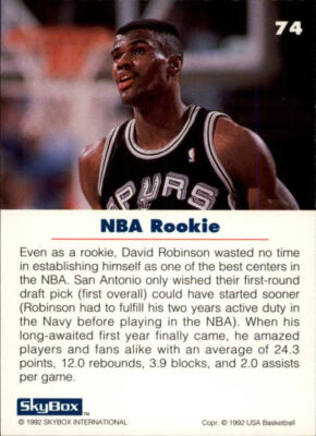 その他 NBA David ROBINSON 1of1 David Robinson 1997 Fleer #1 Of 6 Insert Basketball Card | eBay
