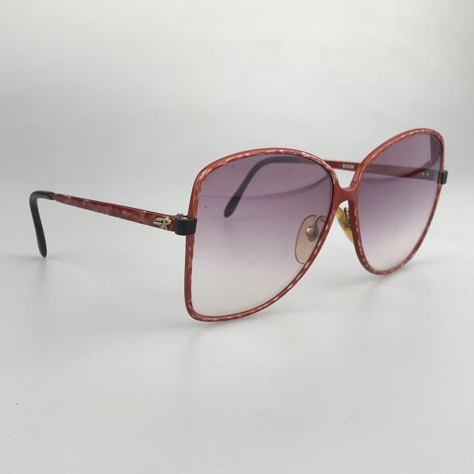 Gafas de sol vintage Revue mod. S5124 Burdeos Mariposa Grande Italia Años 80 Foto 2 de 4