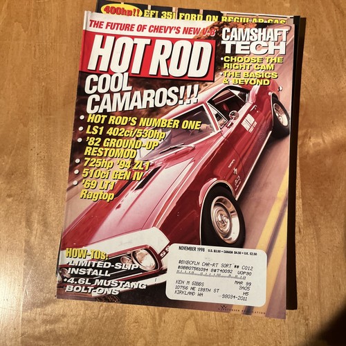 Hot Rod Magazine 1998 Lot Of 11 Issues January - December (missing June) - Picture 12 of 13