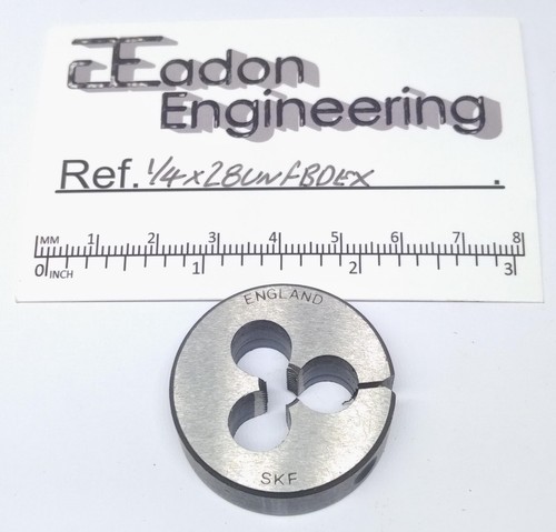 1/4" x 28TPI UNF (Unified National Fine) Button Die, HSS. By top brands. - Picture 26 of 34