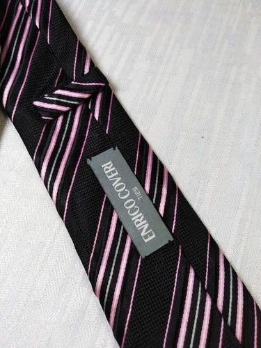 ENRICO COVERI 100% SILK TIE SETA CRAVATTA NECKTIE MADE IN ITALY - Foto 5 di 6