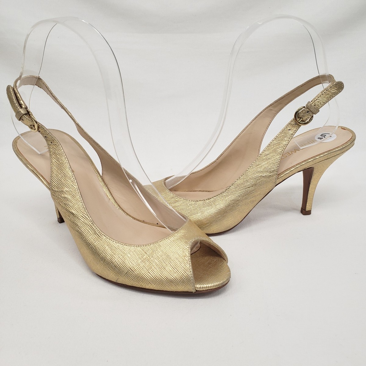 NINE WEST ケープ Amazon.com | Nine West Polka Iridescent Blue Multi Slinback