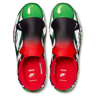 FN0289-100 Supreme Nike Clogposite SP White Red Green FW24 FN0289-100 Supreme Nike Clogposite SP White Red Green FW24
