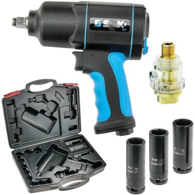 Avvitatore Pneumatico Michelin 1/2 Con 10 Bussole - 350Nm Coppia Per Compressore, Max 6 Bar - Foto 7