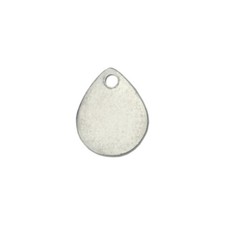 Pewter Stamping Blanks, Drop, 9/10" x 3/4", 24 pc- Metal Craft Jewelry Discs