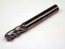 NEW 8mm O.D. 20mm LOC 64mm OAL CORNER RADIUS CARBIDE END MILL 8mm SHANK 4 FLUTE