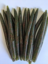 40 pk 5" Senko Worms-WATERMELON SEED -Soft Plastic Bait-HEAVY SCENT-SALT-USA