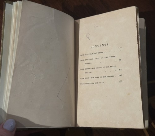 A Christmas Carol RARE Book - Charles Dickens - Chapman and Hall London 1900 - Picture 13 of 17