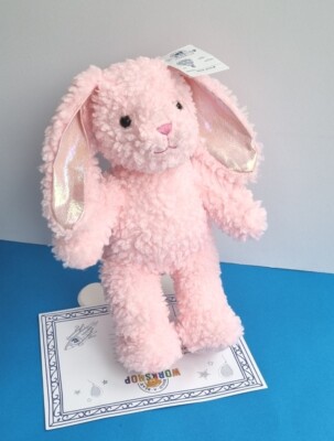BUILD A BEAR rosa Hase Kaninchen Ostern 2024 brandneu mit Etikett NEU Plüschtier 