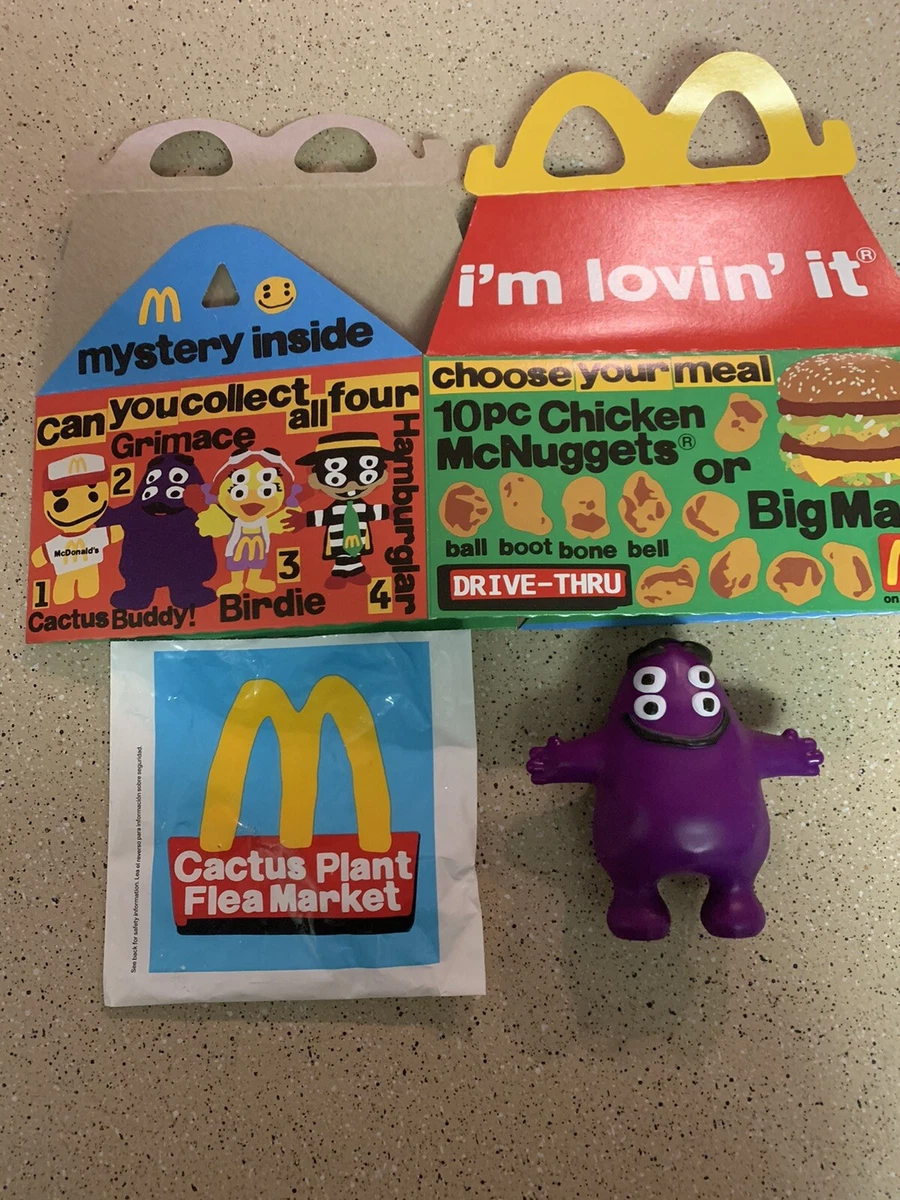 Cactus Plant Flea Market McDonalds Box + Grimace toy