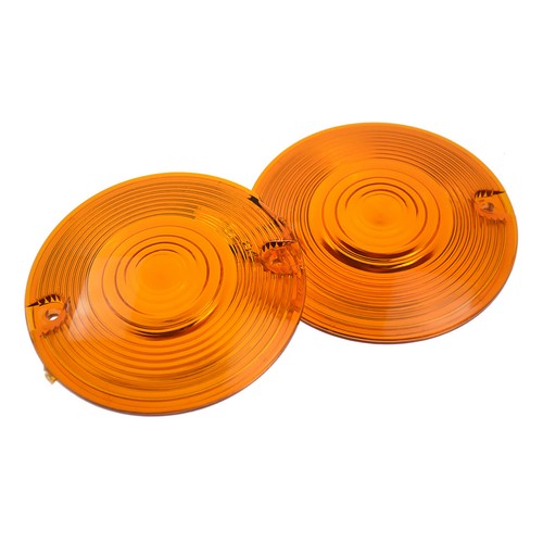 4 Pièce Ambre Plat Clignotant Lentille Couvrir Pour Harley Electra Glide 86-2021 - Picture 6 of 9
