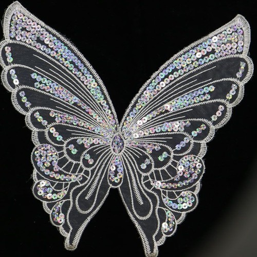 Fashion Butterfly Lace Patches DIY Sew On Embroidery Applique Clothes Accessory - Picture 9 of 20