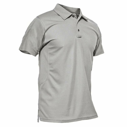 Camisas polo ateléticas de manga larga y corta para hombre de secado rápido equipo activo informal Top - Imagen 50 de 162