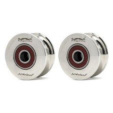 2 Pack-Wheel Bearing U Groove Pulley U Groove Bearing Pulley Wheel U Groove