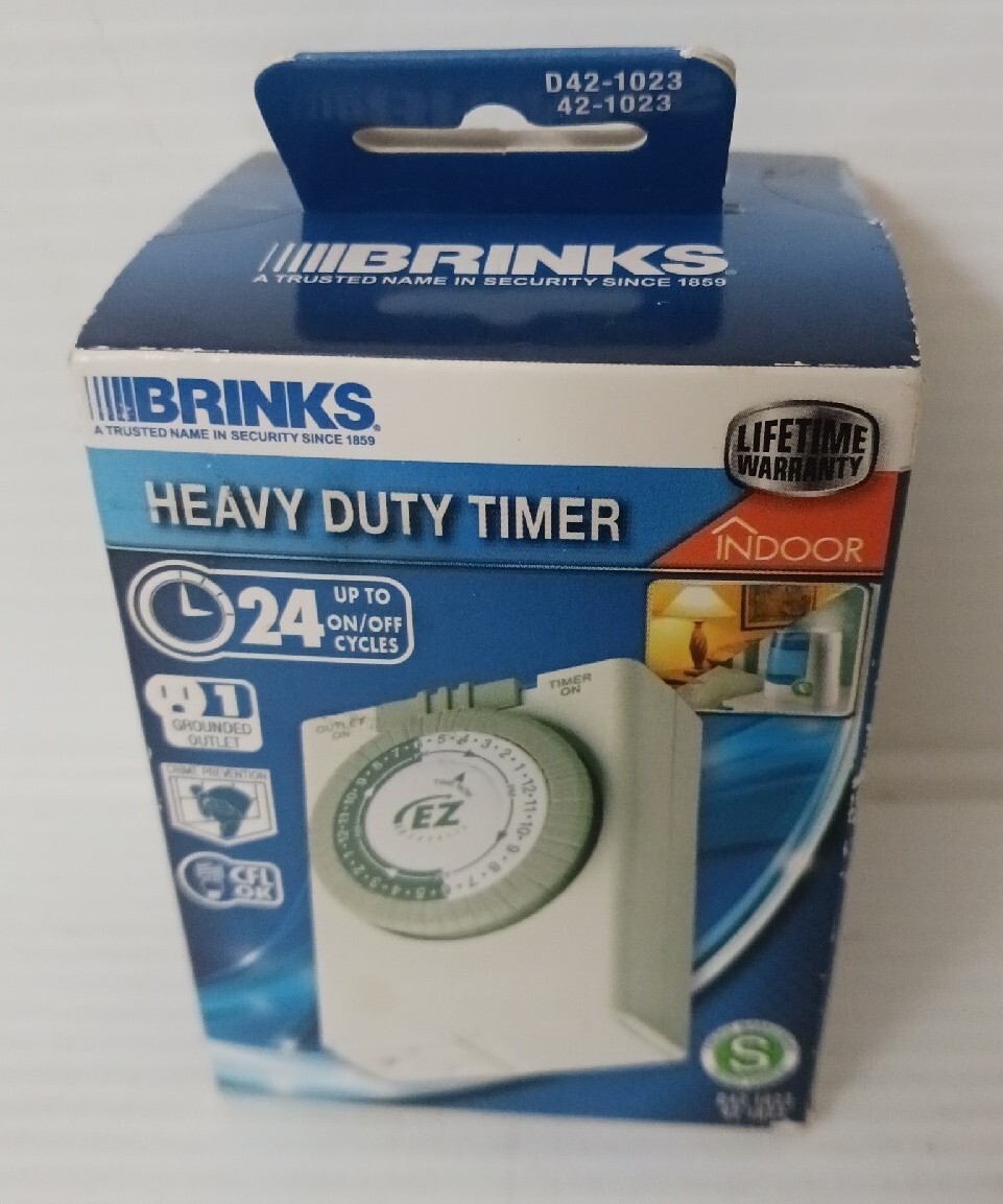 Brinks+Ezdial+Timer+Grounded+1outlet+Analog+Mechanical+15amp+421023