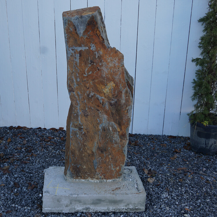 Schiefer Schiefersäule Stein Findling Garten Dekoration