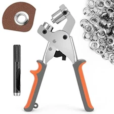 Grommet Tool Kit Eyelet Plier Eyelet Hole Punch Pliers Tool Kit for Fabric Paper