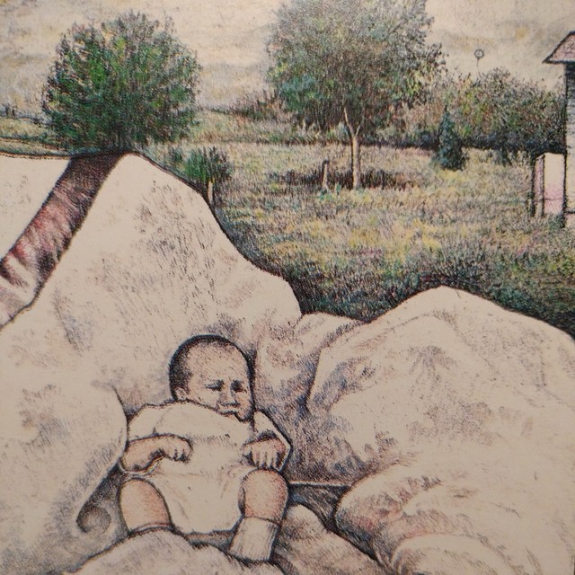 Vtg Chrome Postcard 1980s Art Print ~Robert Lortscher PLAINS NATIVITY Litho~ UNP Vtg Chrome Postcard 1980s Art Print ~Robert Lortscher PLAINS NATIVITY Litho~ UNP
