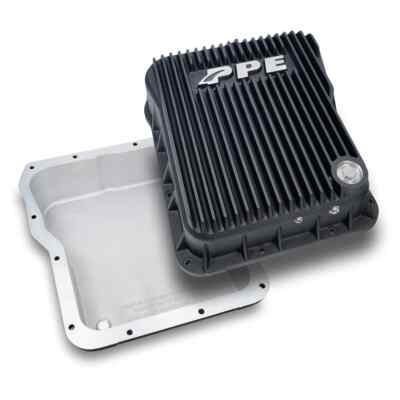 PPE Standard Profile Black Transmission Pan For 01-19 GM 6.6L Duramax Diesel