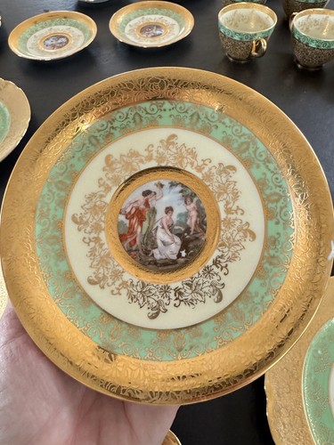24 Karat Gold Le Mieux, TK Thun Bohemia & Victoria Czechoslovakia Antique China - Picture 16 of 24