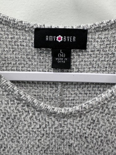 PREOWNED AMY BYER TOP GIRLS SIZE 14 L GRAY - Picture 3 of 3