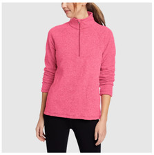 Eddie Bauer Women's Fast Fleece Raglan-Sleeve 1/4-Zip - Size M - New - 2024