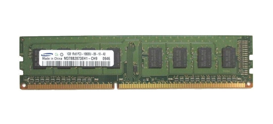 Samsung DDR3 SDRAM 1 GB de capacidad por módulo de memoria (RAM)