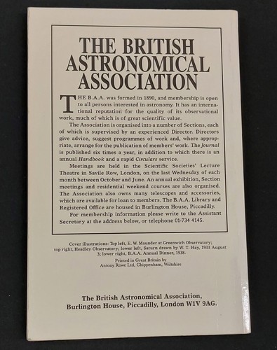 The British Astronomical Association The First Fifty Years 1989 Paperback - Picture 2 of 5