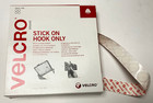 19mm White VELCRO® Brand Stick On Coins *Hook Only* 448 Pieces in Dispenser Box