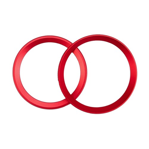 For BMW 5 Series E60 E63 F10 E46 E39 Red Front Hood Rear Trunk Logo Ring Emblem - Picture 3 of 10