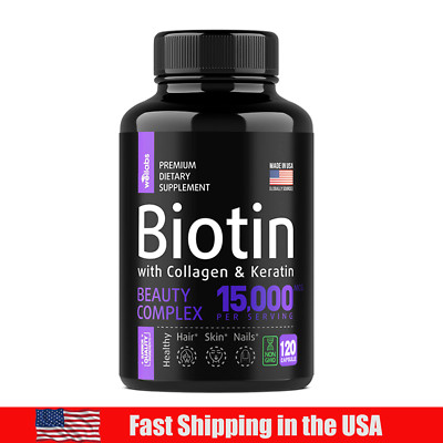 Biotin Collagen Supplement Vitamins Nourish Hair Skin Nails Hair Growth Repair