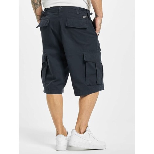 Brandit Men's BDU Multi Pocket Cotton Tactical Casual Cargo Shorts, Black, 4XL
