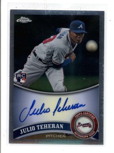 JULIO-TEHERAN-2011-TOPPS-CHROME-ROOKIE-AUTOGRAPH-AUTO-AH6252