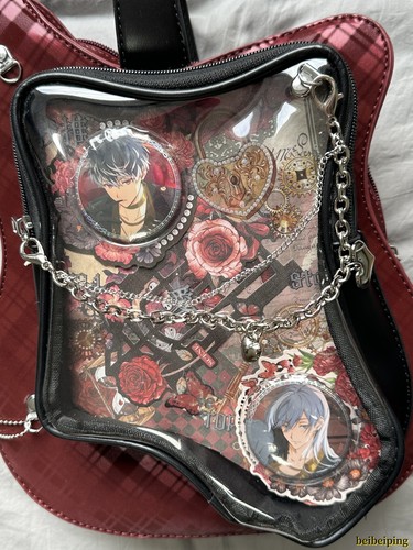 Guitar Shape Ita Bag Y2K Chain Shoulder Bag Creative Cool transparent Backpack - Picture 13 of 25