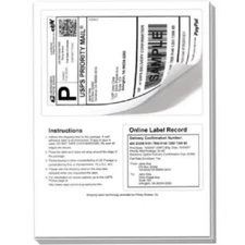 500 Click-N-Ship labels with & tear off receipt - New - Made in USA - Fast Ship