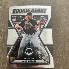 2022 Panini Mosaic JAKE BURGER Rookie Debut Insert RC #RD-18 White Sox / Marlins
