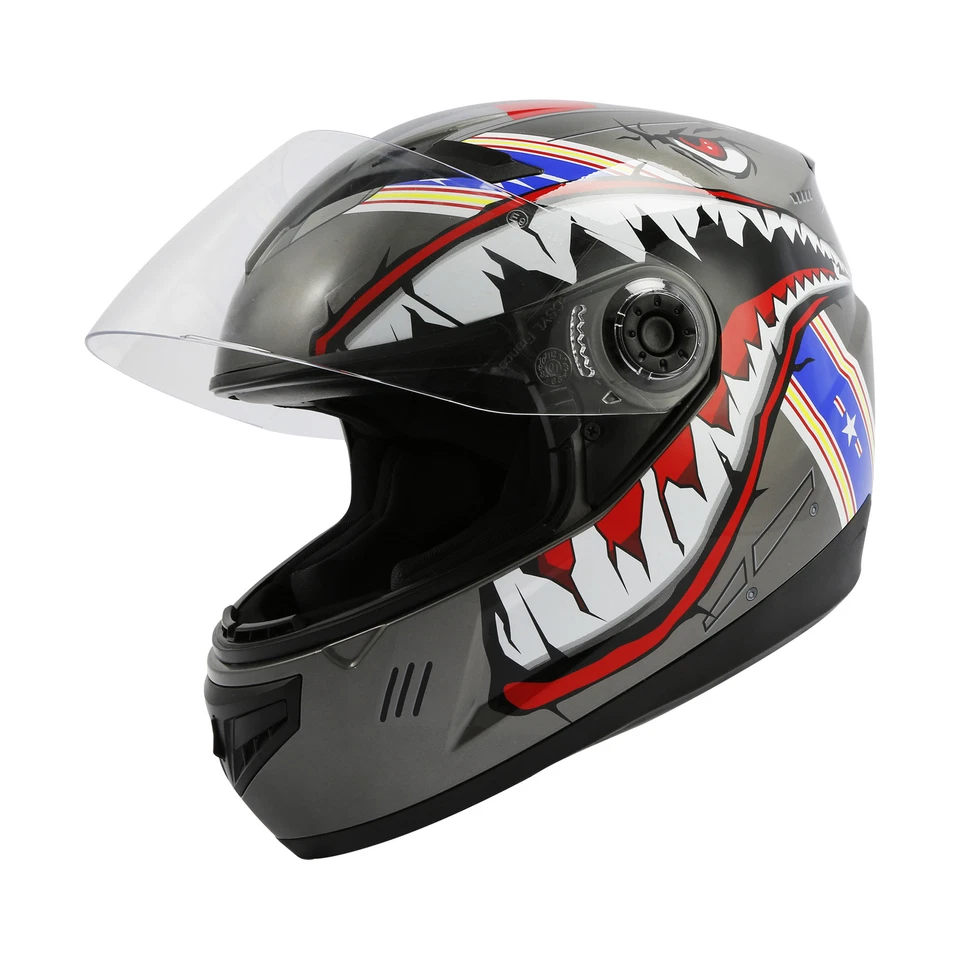 Youth Full Face Helmet Kids Street Dirt Bike Off-Road Motocross Helmets DOT L - Изображение 3 из 4