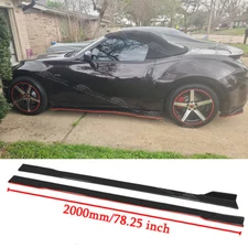 For Nissan 350Z 370Z Nismo Side Skirts Rocker Panel Extension Spoiler Splitter