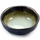 Japanese Small Dish - Beige & Silvery Glazed  Ceramic Sushi & Accompaniment Bowl