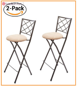 2 Pack Rustic Bar Stools Set Armless Round Kitchen Counter Height Image Is Loading 2 Pack Rustic Bar Stools Set Armless Round