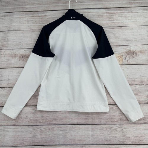 Nike Sportswear Y2K Script Full Zip Windbreaker jacket Boy's M 8/10 White/Blue - Picture 2 of 15