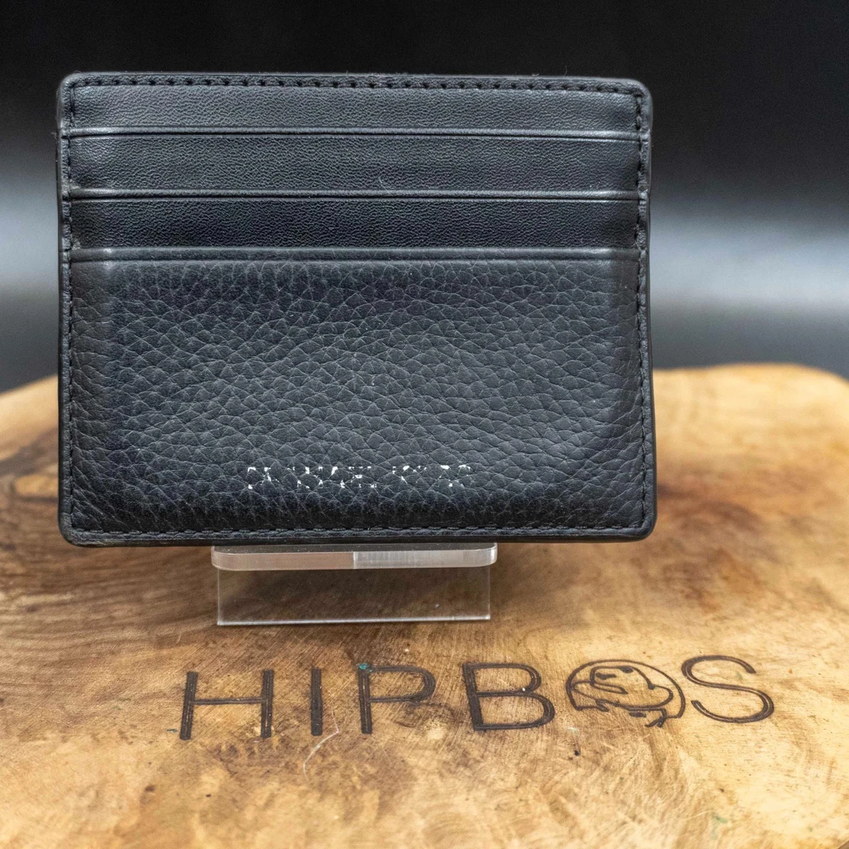 Étui de voyage en cuir véritable avec chaîne verticale RFID pour homme