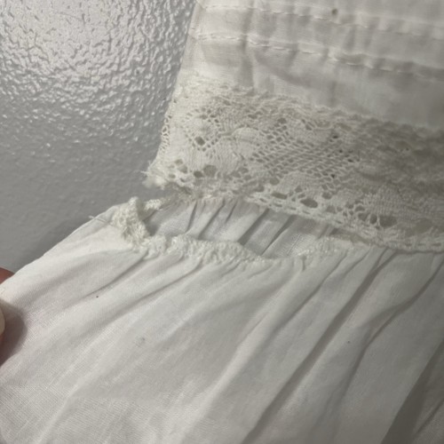 SEA NEW YORK Eyelet Mini Dress Size XS White Cotton NWT **MAJOR FLAWS** - Picture 4 of 6